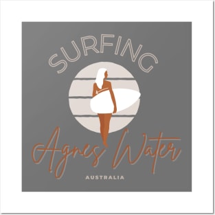 Surfing Agnes Water Australia Posters and Art